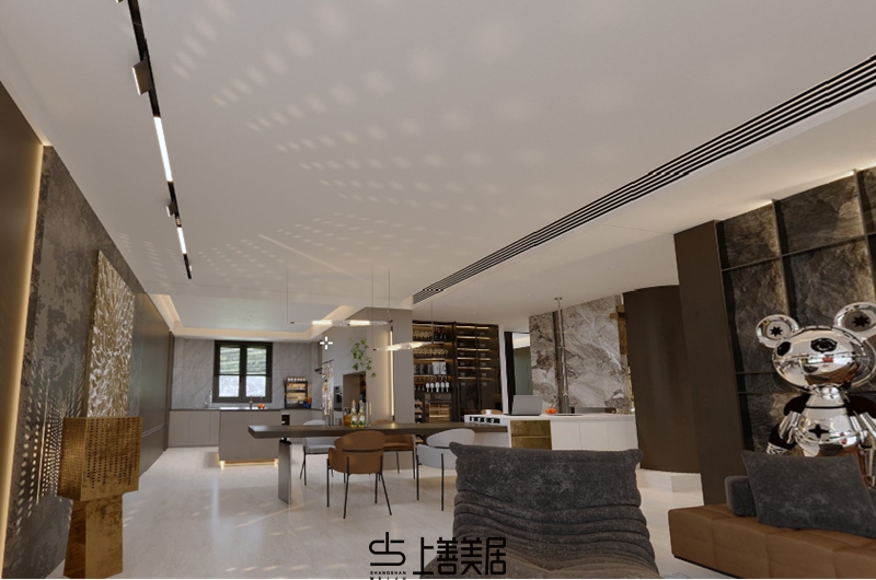 瑞凝府211㎡三室兩廳設計案例