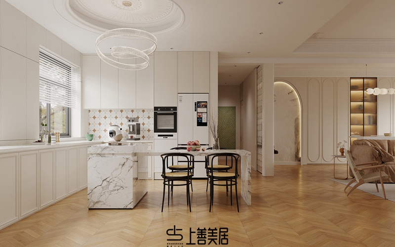 欒城林蔭春天170平法式效果圖03