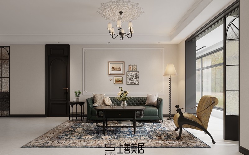 芯科苑128平美式風(fēng)格裝修案例