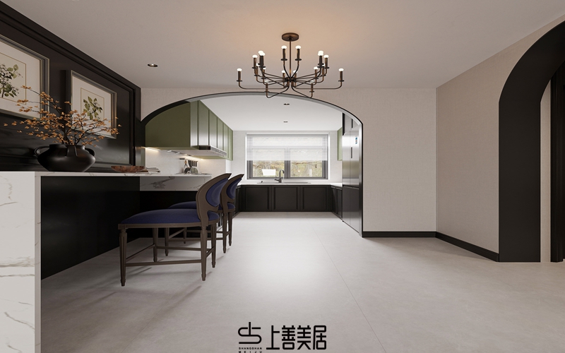 芯科苑128平美式風(fēng)格裝修案例