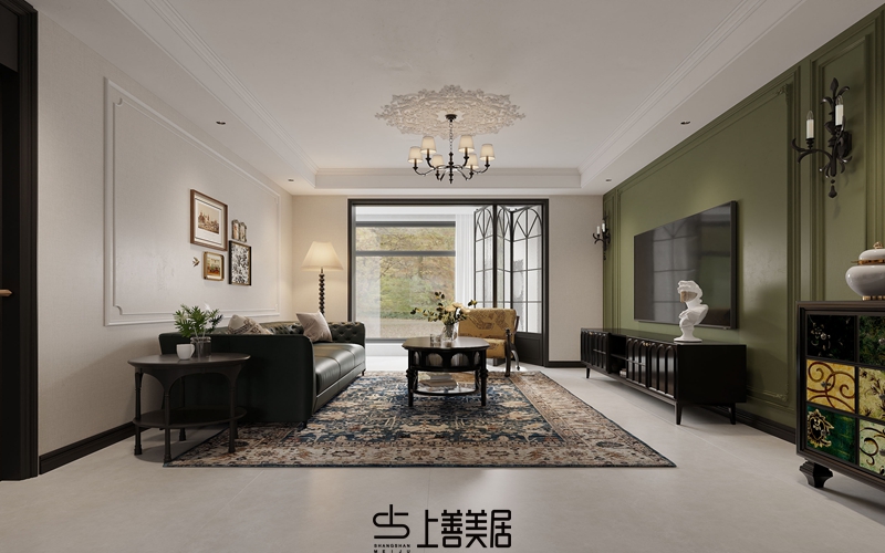 芯科苑128平美式風(fēng)格裝修案例