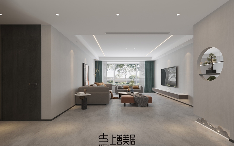 國(guó)瑞城140平現(xiàn)代簡(jiǎn)約裝修設(shè)計(jì)12