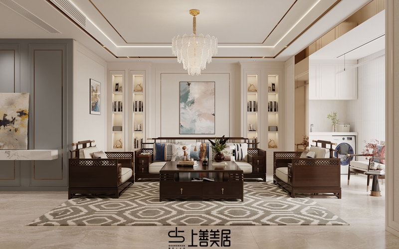 德賢華府160平簡歐風(fēng)格效果圖