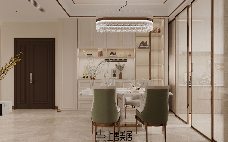 德賢華府160平簡歐風(fēng)格裝修設(shè)計3