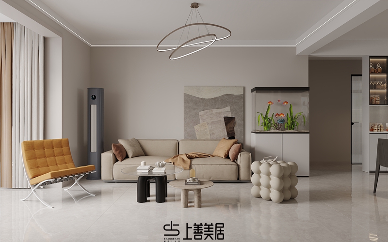 國仕山130平現(xiàn)代簡約裝修設(shè)計(jì)01