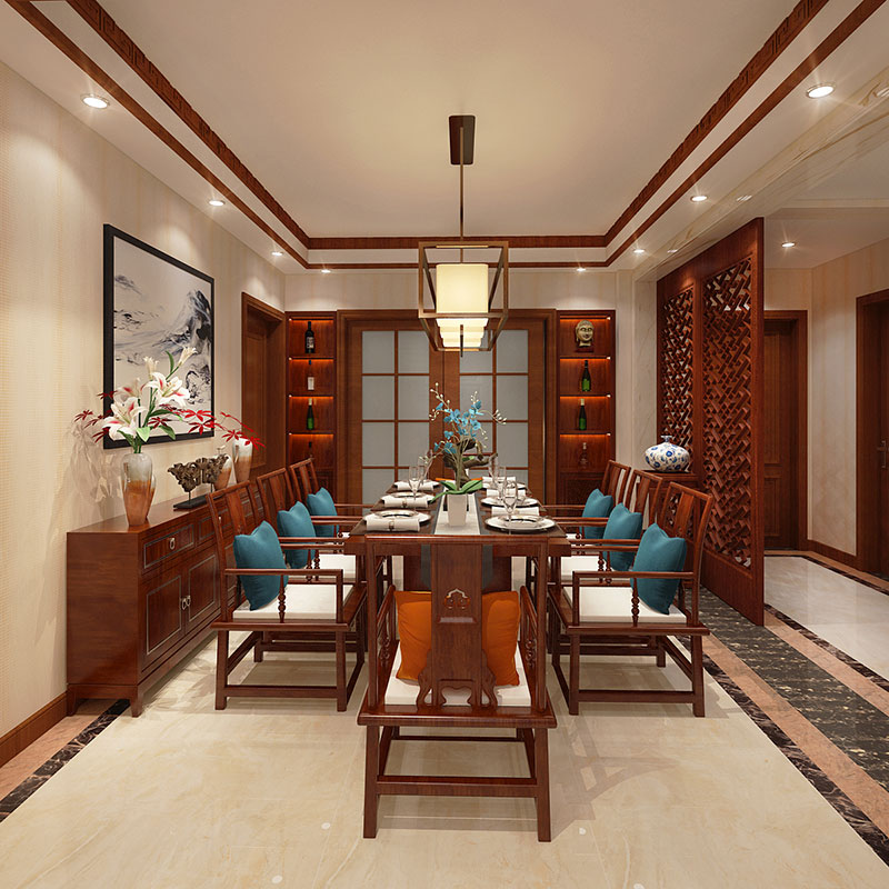 瀚唐200平米中式風(fēng)格