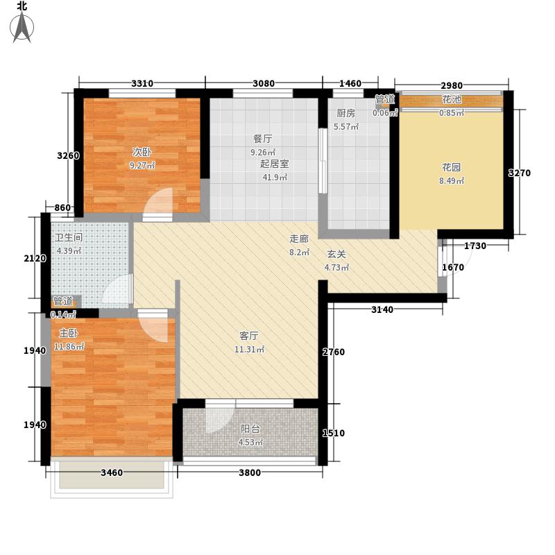 國(guó)源和天下2室0廳1衛(wèi)1廚113.00㎡戶(hù)型圖